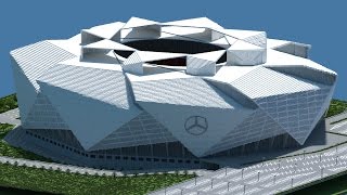Minecraft - TIMELAPSE - Mercedes Benz Stadium (Atlanta Falcons New) [Official] + DOWNLOAD