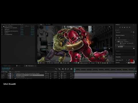 Hulk vs Hulkbuster Iron Man Speed Art After Effects ( Ulvi Esedli )