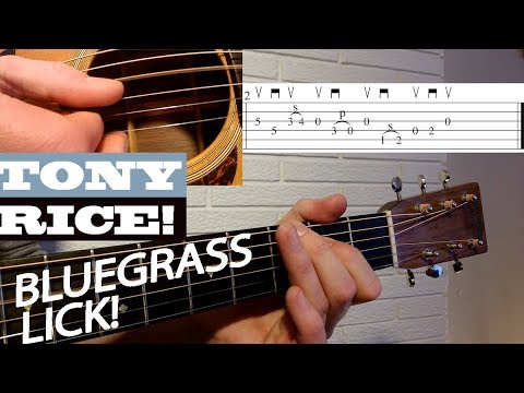 LICK #2 - Tony Rice | Bluegrass Guitar Lesson with TAB