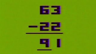 Basic Math Fun With Numbers Atari 2600 Gameplay