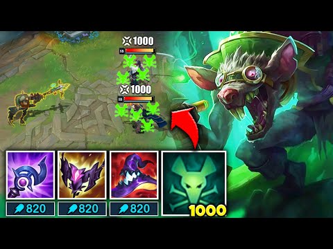 Twitch but my passive does 200 True Damage Per Second (FULL AP TWITCH IS BROKEN)