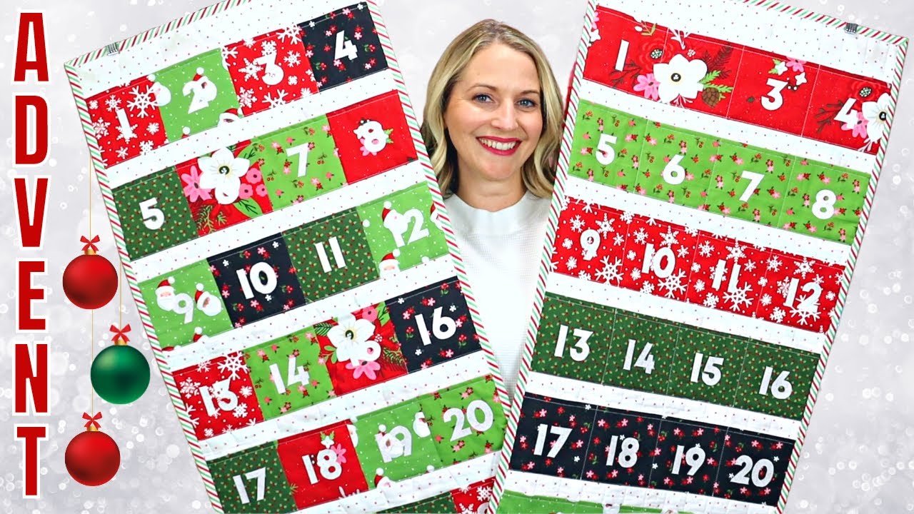 How to sew an Advent Calendar TWO WAYS! (Beginner Sewing Tutorial)