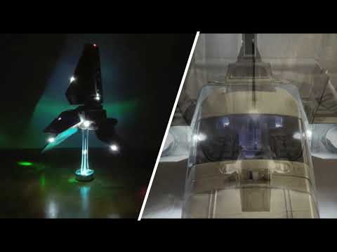 STAR WARS - Custom Vintage Imperial Shuttle with Lights!