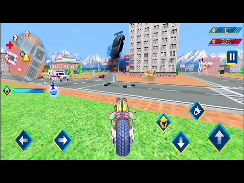 Flying Helicopter Robot Car Transform City Battle | Super combat car transform robot - robots