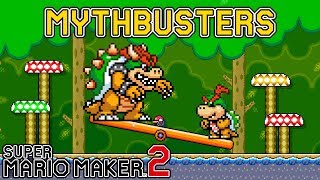 Does Bowser Weigh the Same as Bowser Jr? - Super Mario Maker 2 MYTHBUSTERS [#2]