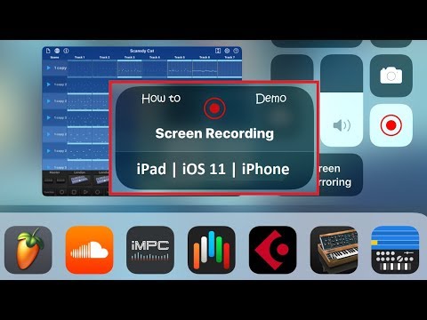 How to record iPad screen with audio iOS 11 ~ Depeche Mode tunes demo ~ Korg Gadget tutorial