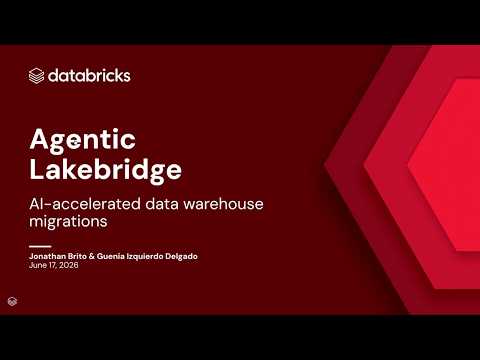 Watch: Comprehensive Data Warehouse Migrations With Lakebridge