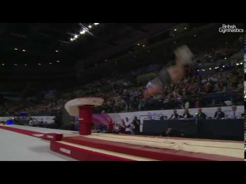 Dominick Cunningham SILVER Vault 2017 British Gymnastics Championships Men's Senior All Around
