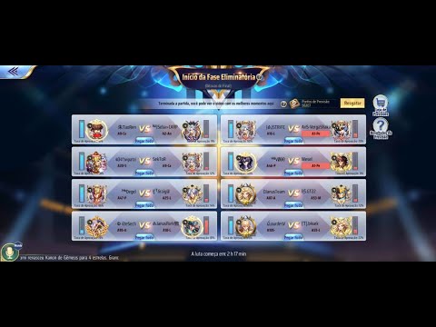 🔴 OITAVAS DE FINAIS DO CAMPEONATO JAMIEL  -  SAINT SEIYA AWAKENING