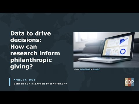 Data to drive decisions: How can research inform philanthropic giving? webinar