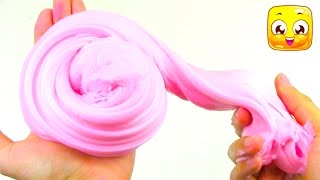 How To Make Bubble Gum Slime without borax, contact solution! Make Fluffy Slime with Elmer's Glue!
