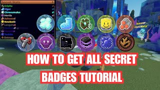 How to get ALL SECRET BADGES (Stats) TUTORIAL | Roblox Untitled Button Simulator [OUTDATED]