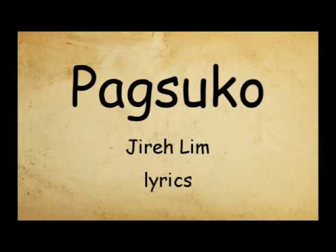 Pagsuko - JIreh Lim (Lyrics)