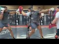 FRANCIS NGANNOU RIPPING SCARY SHOTS ON THE MITTS - NGANNOU BOXING TRAINING