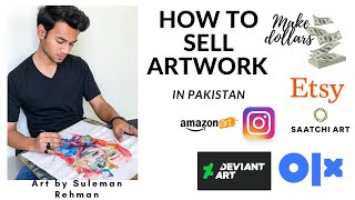 Best ways to sell your artwork in Pakistan or India | Art Marketing Tips