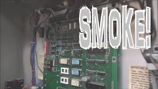 1980 Williams Black Knight Pinball Machine MPU Is On Fire!  - PCB Repair of Shorted Chips!  #2