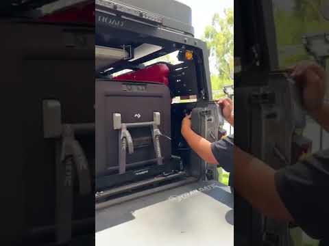 No Drill Fridge Slide Mount For Jeep Gladiator - Rebel Off Road #overland #jeep #gladiator