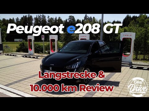 Überraschungen auf Langstrecke und am Supercharger - 10.000 km Review zum Peugeot e208 GT!
