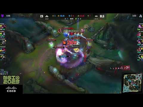 BLG Elk Quadra kill vs C9