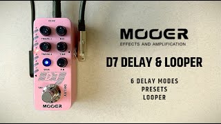 Video thumbnail for Mooer D7 Delay & Looper (w/ 6 Delay Modes & Presets) by Do Noise