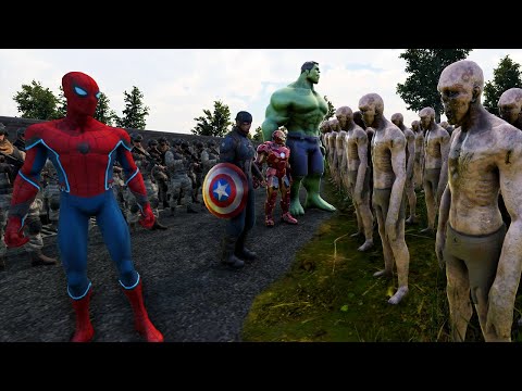 Avengers & Agents of S.H.I.E.L.D vs 2,000,000 Zombies | Ultimate Epic Battle Simulator 2 | UEBS 2