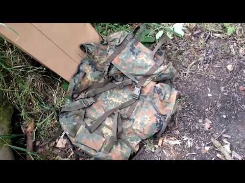 Some new bushcraft gear, Surplus German rucksack and Japanese Nata