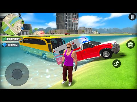 Ambulance and Public Transport Bus Driving in Open City - Android Gameplay