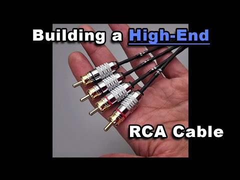 Building a High-End (Super High-Quality) RCA Cable. For Car Audio Amplifier and DSP Harness Kits.