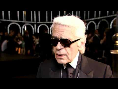 Karl Lagerfeld At The Chanel Autumn/Winter 2011 Haute Couture Paris Fashion Week Show