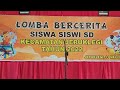 Lomba Bercerita Tingkat SD Kecamatan Jeruklegi 2022