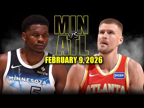 Minnesota Timberwolves vs Atlanta Hawks Full Game Highlights – February 9, 2026 | NBA Season