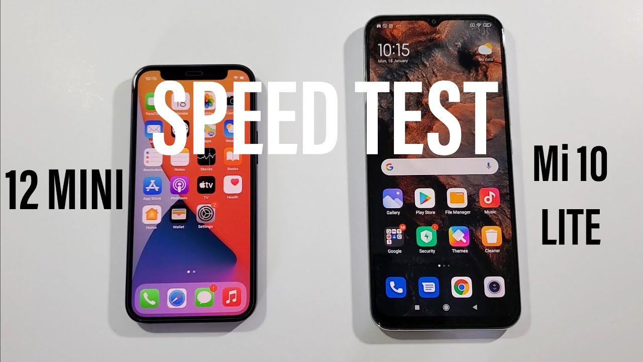 Iphone 12 Mini vs Mi 10 Lite Comparison Speed Test
