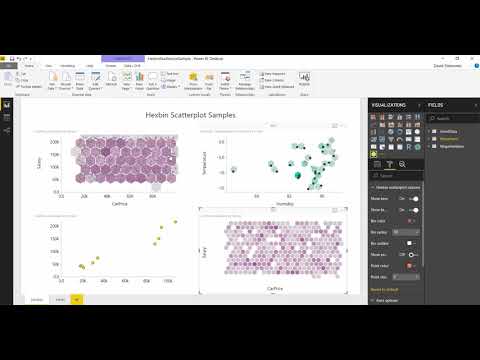 Hexbin Scatterplot Power Bi Custom Visual
