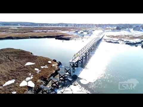 01-31-2022 Sandwich, MA- Extensive Damage To Historic Sandwich Boardwalk Following Blizzard