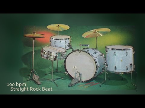 Drum Beat Play along Loop 100 BPM Metronome Practice 5 minutes SIMPLE