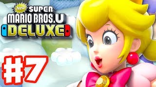 New Super Mario Bros U Deluxe - Gameplay Walkthrough Part 7 - Meringue Clouds! (Nintendo Switch)
