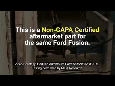 CAPA Certified Ford Fusion Bumper Test