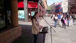 Bill Withers. Ain&#39;t no Sunshine (by Ina Reni) - busking in the streets of London, UK