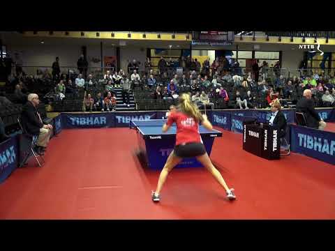 NK 2018 Dames enkel: Vera van Boheemen - Amber van de Velde