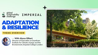 Adaptation & Resilience Theme Overview Webinar