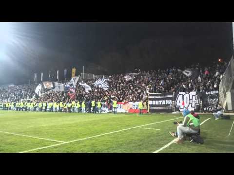 Grobari navijanje pred kraj | Cukaricki - Partizan
