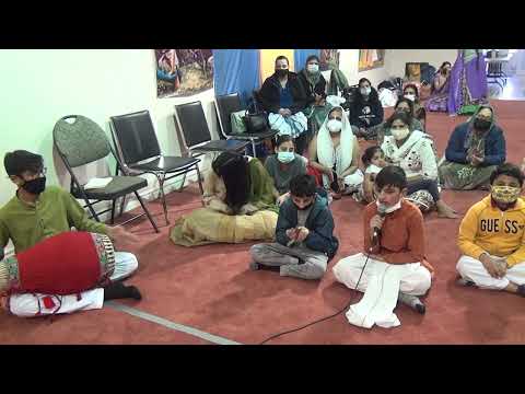 ISKCON BRAMPTON NRASIMMA PRAYER BY SUNDAY CHILDREN SCHOOL APRIL 17TH.2022