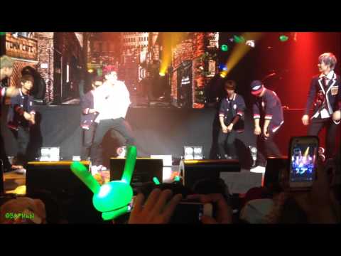130507 Zelo & JongUp - Teach Me How To Dougie [B.A.P Live on Earth LA]