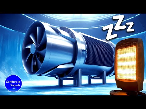 Relaxing Wind Tunnel Fan and Heater Sounds (no ads) | White Noise, Sleep, Study or Meditate