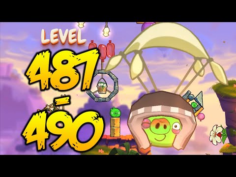 UNLOCK LEVEL 487-490 | ANGRY BIRDS 2 (HARD LEVEL) - MAP Cobalt Plateaus Pig Bay