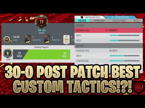 FIFA 20 POST PATCH 30-0 BEST CUSTOM TACTICS! CUSTOM TACTICS/INSTRUCTIONS! 4231 & 442 CUSTOM TACTICS!