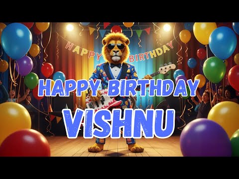 VISHNU Happy Birthday Song - Happy Birthday to Vishnu