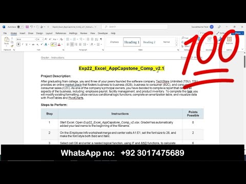Exp22_Excel_AppCapstone_Intro_Collection | Exp22 Excel AppCapstone Comp v2 1 #exp22_excel