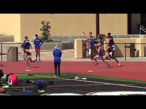 VarG 4x100m vs Huntington Beach 4-18-18 - Los Alamitos Girls