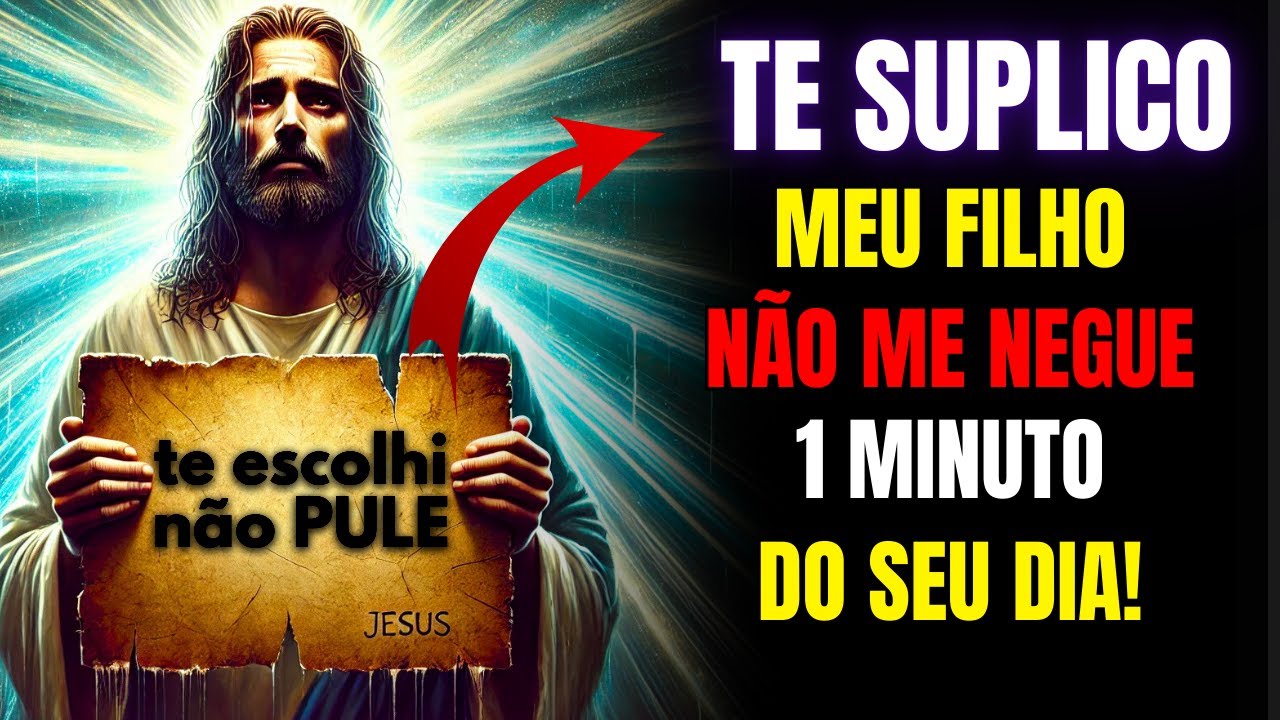 NÃO PULE! VOCÊ JÁ ME FEZ CHORAR MUITO POR TE AMAR... MENSAGEM DE DEUS HOJE